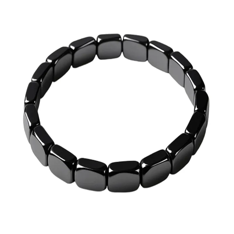 Hematite Bracelet For Men Reclaim Your Edge Confidence Natural Hematite Stone Beaded Stretch Healing Bracelets