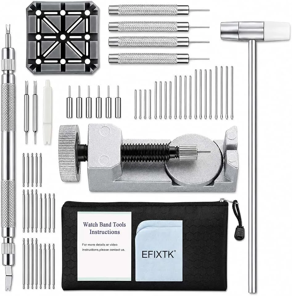 EFIXTK EFIXTK Watch Link Removal Kit, Watch Band Tool for Watch Bracelet Resizing,Adjustment -Watch Strap Pins